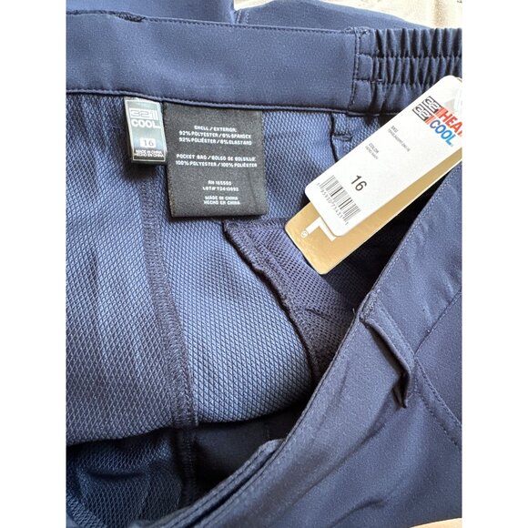 32 Degrees COOL Womens Navy Blue Flat Front  Pants Plus Size 18 Golf Sporty - Picture 5 of 8